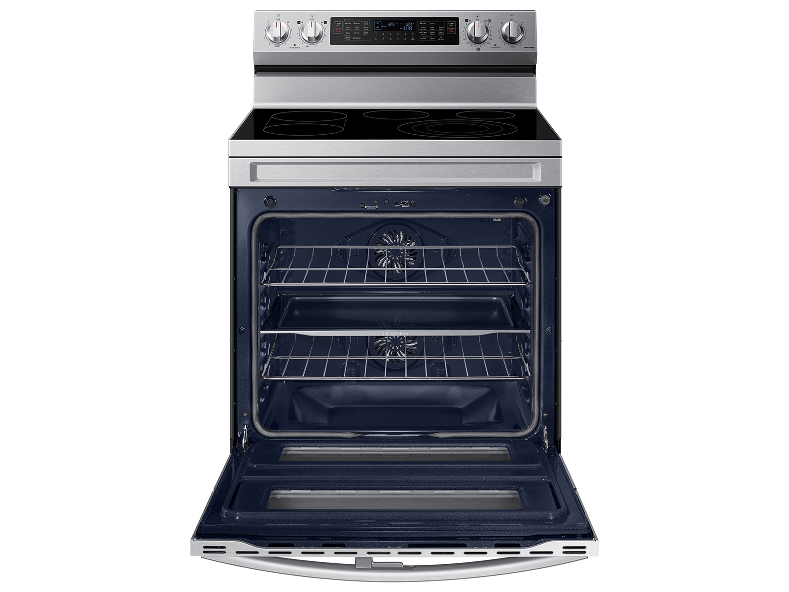 6.3 cu. ft. Smart Freestanding Electric Range with Flex Duo™, No-Preheat Air Fry & Griddle in Stainless Steel