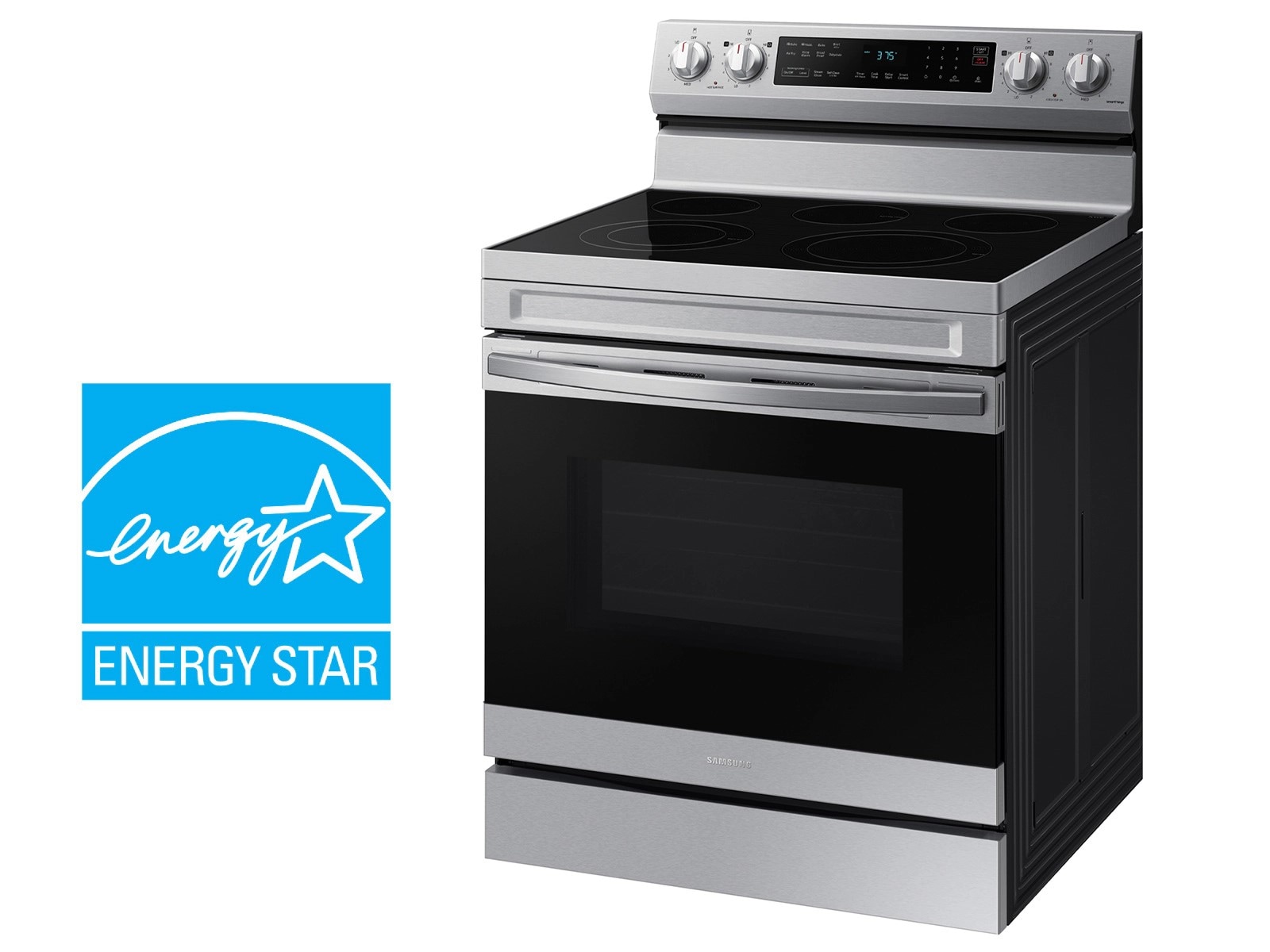 6.3 cu. ft. Smart Freestanding ENERGY STAR® Certified Electric Range with Air Fry in Stainless Steel Silver