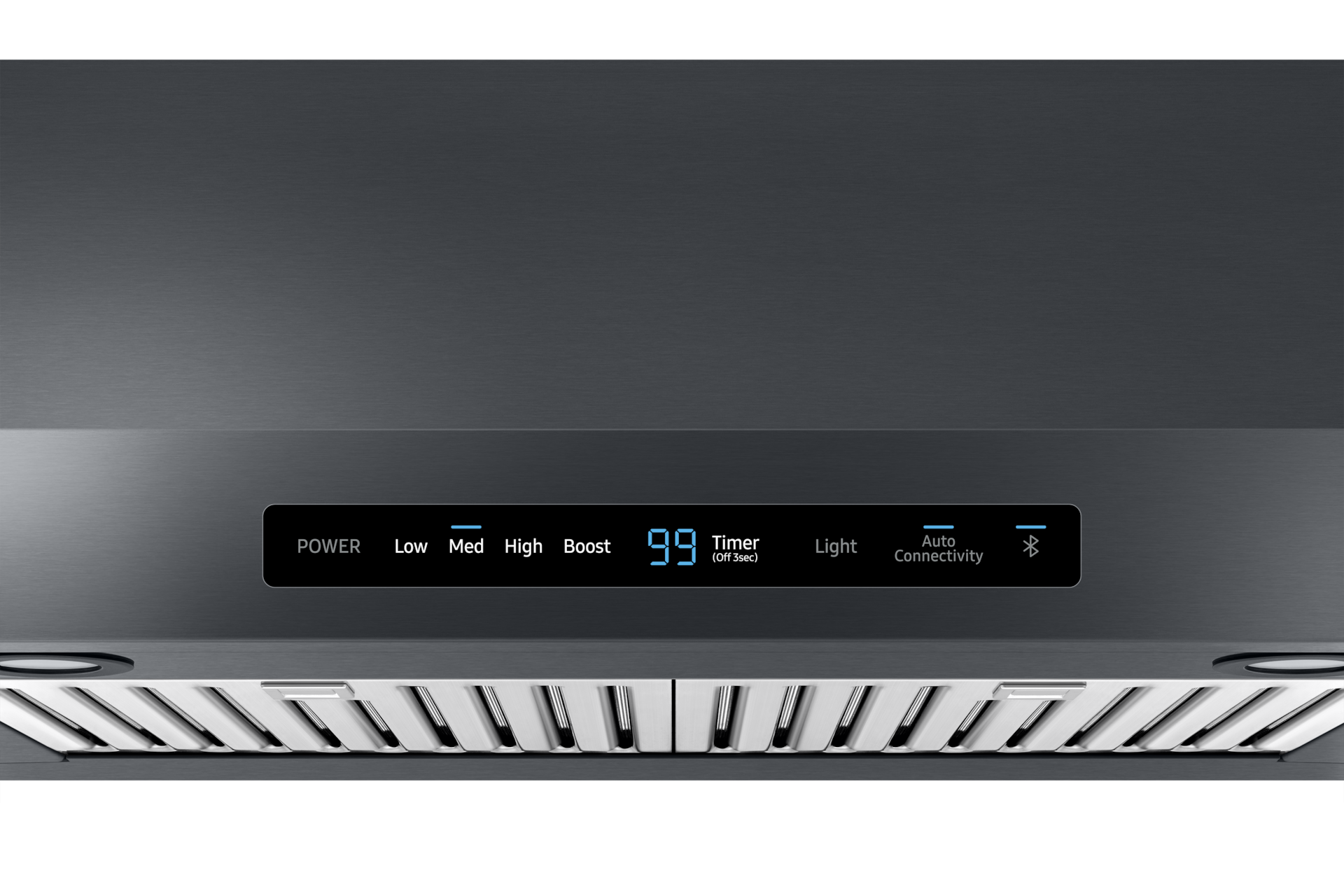 30” Under Cabinet Range Hood in Black Stainless Steel