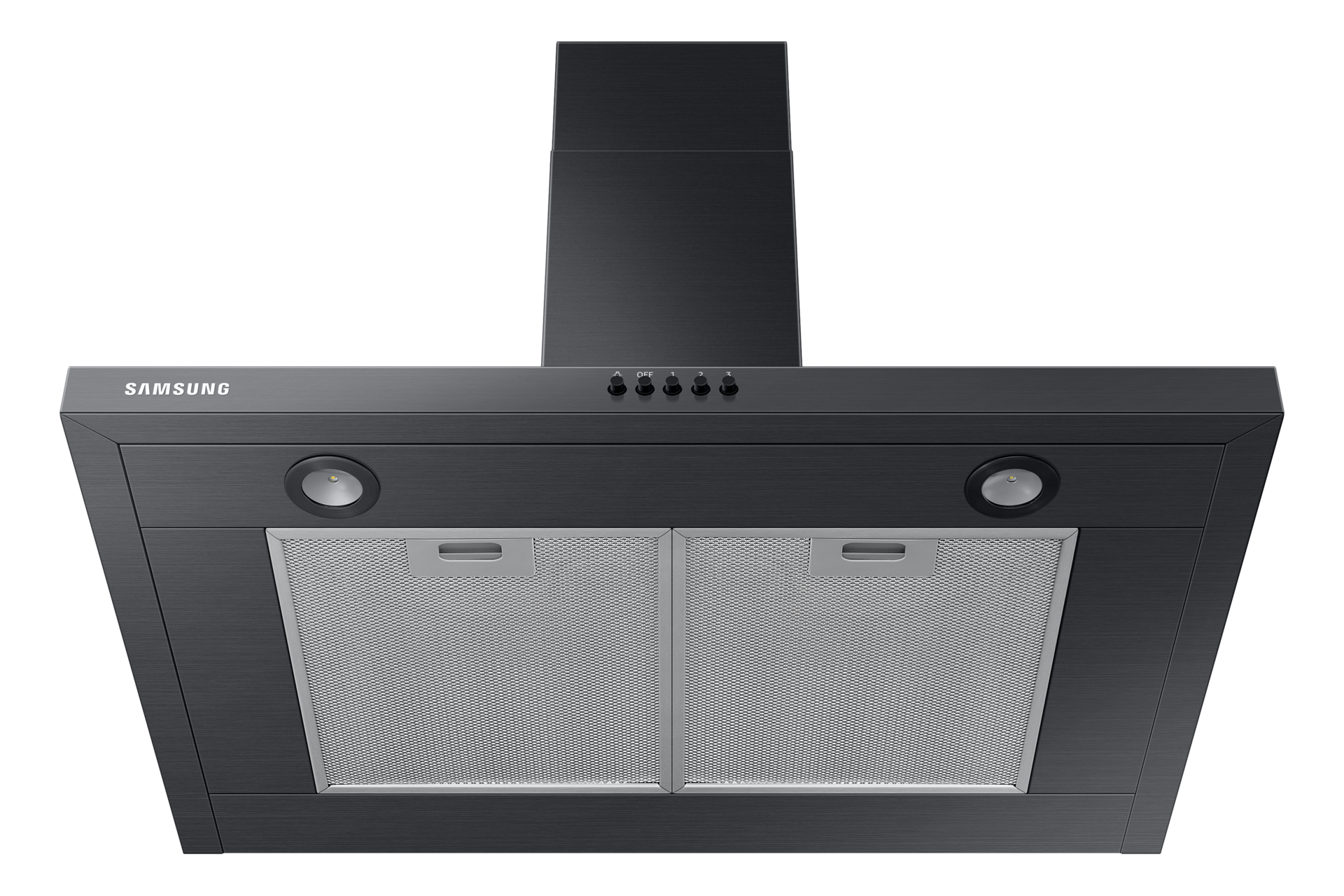 30" Wall Mount Hood in Stainless Steel Bottom Black 