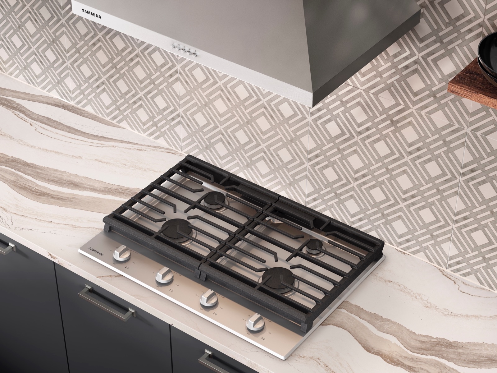30" Wall Mount Hood in Black Stainless Steel Black