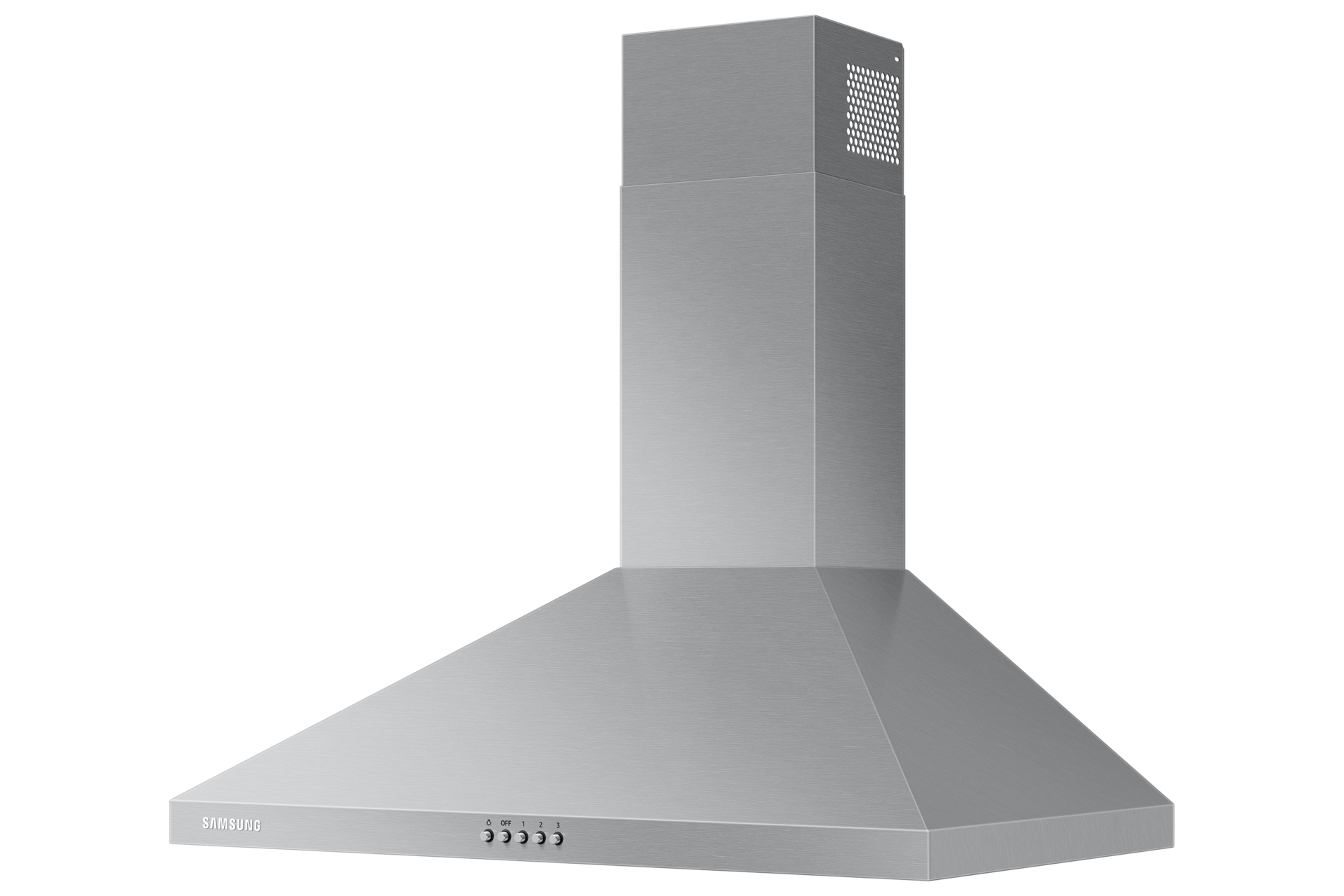30" Wall Mount Hood in Stainless Steel R-Perspective Silver 