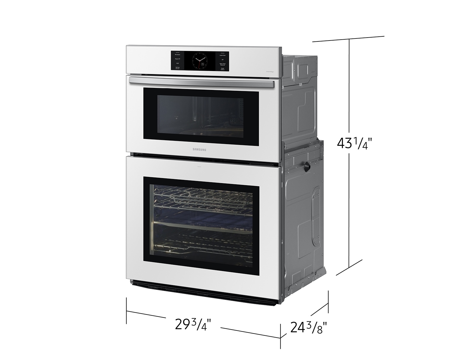 Bespoke 30 Microwave Combination Wall Oven with Flex Duo™ Clean White