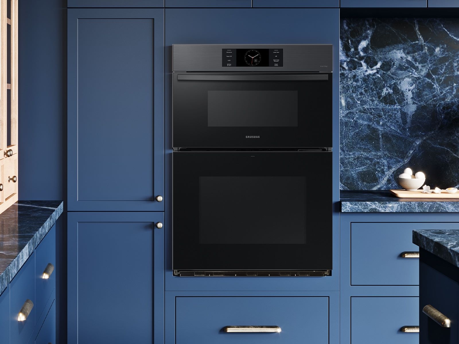 30 Microwave Combination Wall Oven with Steam Cook Black