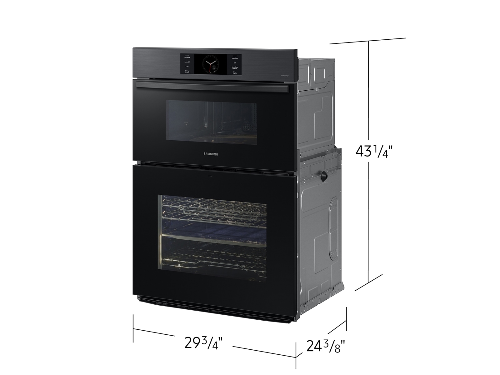 Bespoke 30 Microwave Combination Wall Oven with Flex Duo™ Black