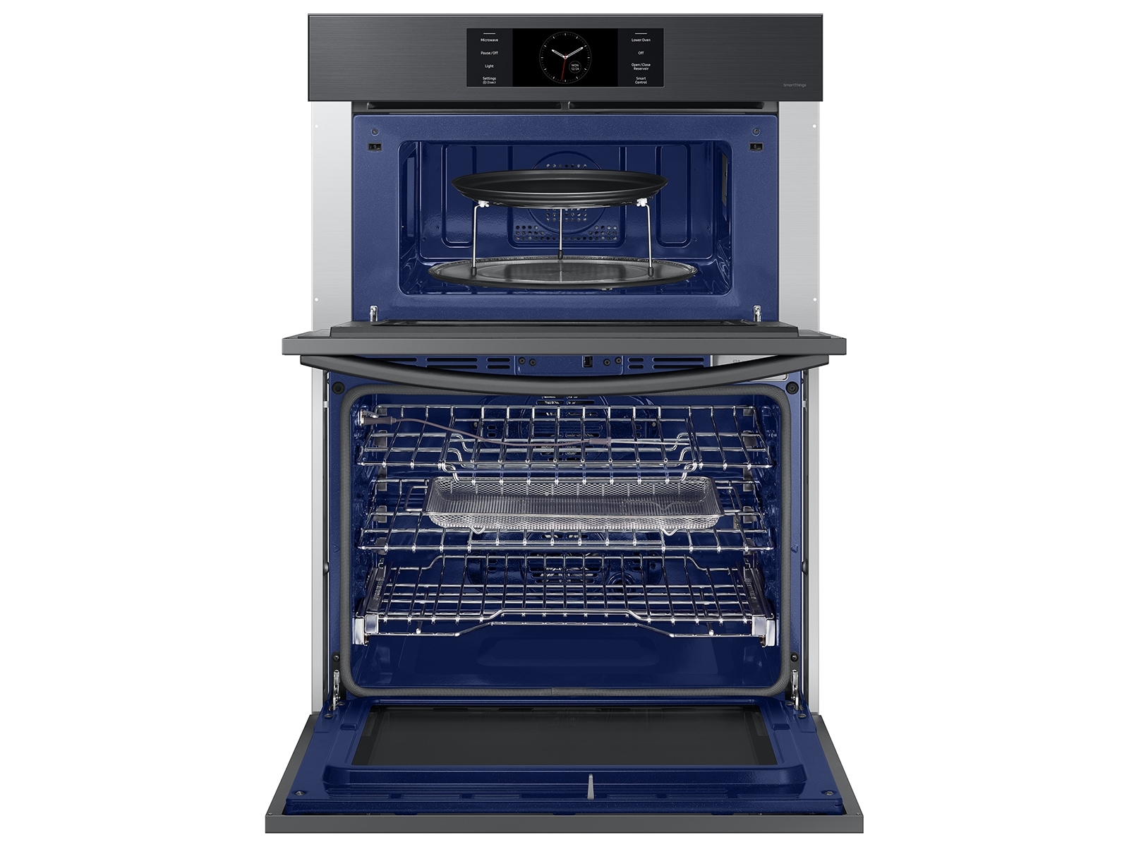 Bespoke 30" Microwave Combination Wall Oven with with Flex Duo™ in Matte Black Steel Black