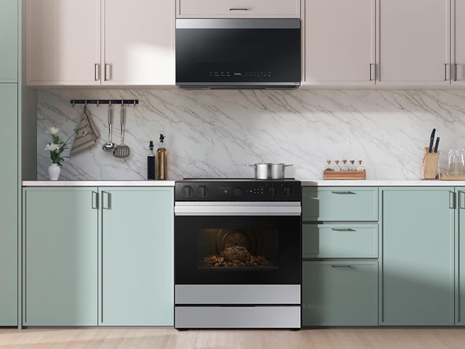 NE9100D Electric Range with Oven Camera Inside Stainless Steel