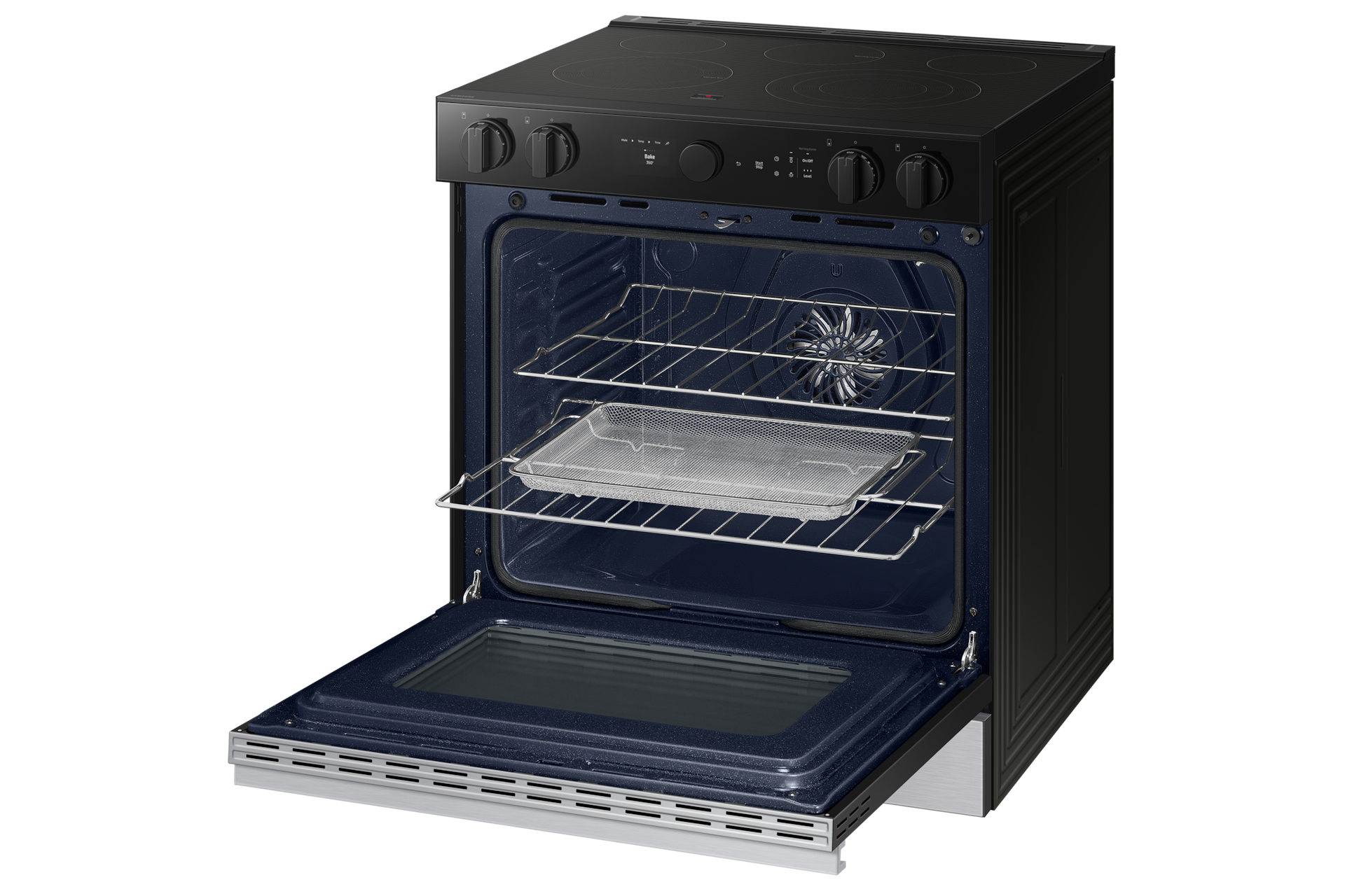 NE9100D Electric Range with Oven Camera Inside Side-Perspective2 Stainless Steel 