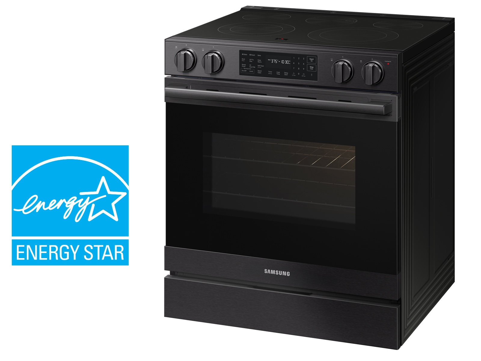  Bespoke Smart Slide-In Electric Range with No Preheat Air Fry Max and True Convection | Samsung US is Energy Star rated