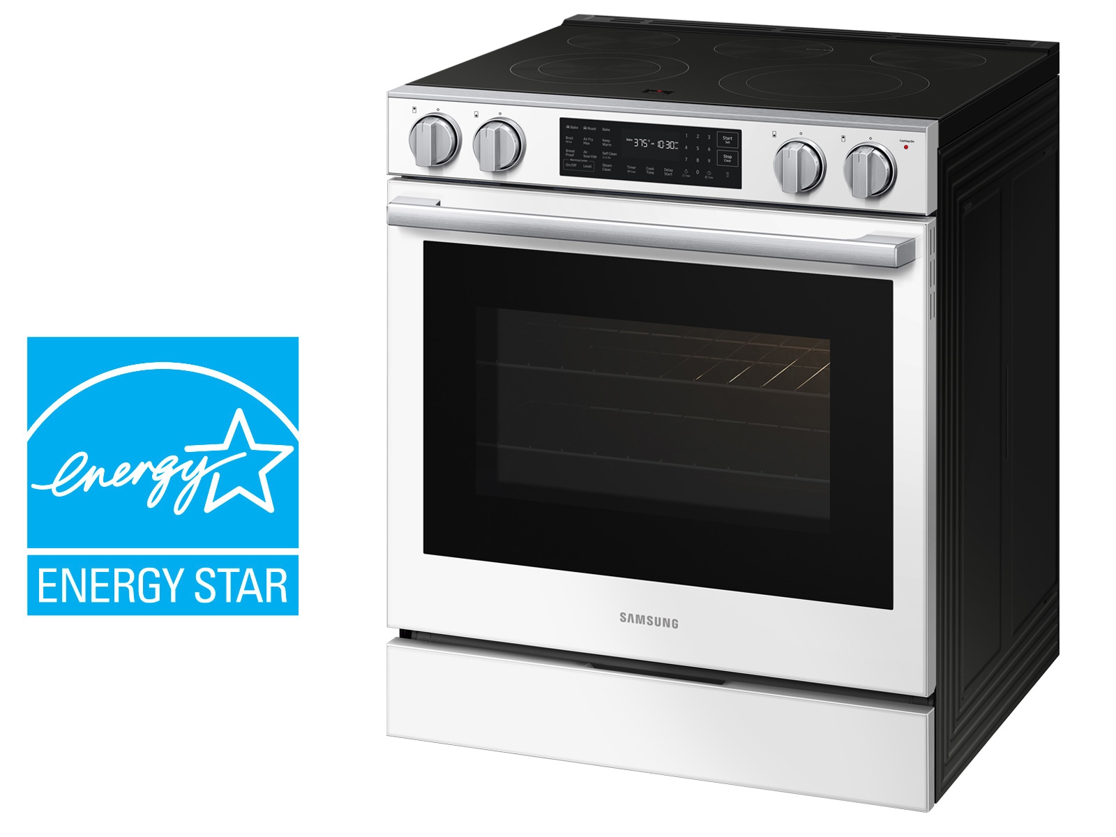  Bespoke Smart Slide-In Electric Range with No Preheat Air Fry Max and True Convection | Samsung US is Energy Star rated
