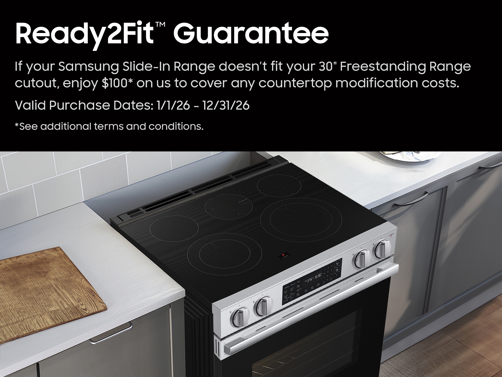 Bespoke Smart Slide-in Electric Range Pro Style Design | Air Fry Max | True Convection Silver