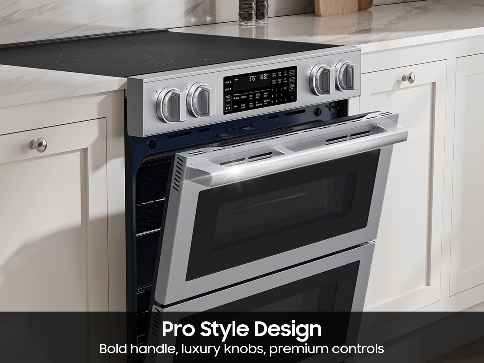 Bespoke Smart Slide-In Electric Range with Flex Duo™ Oven and Dual True Convection | Samsung US featuring Pro Style Design