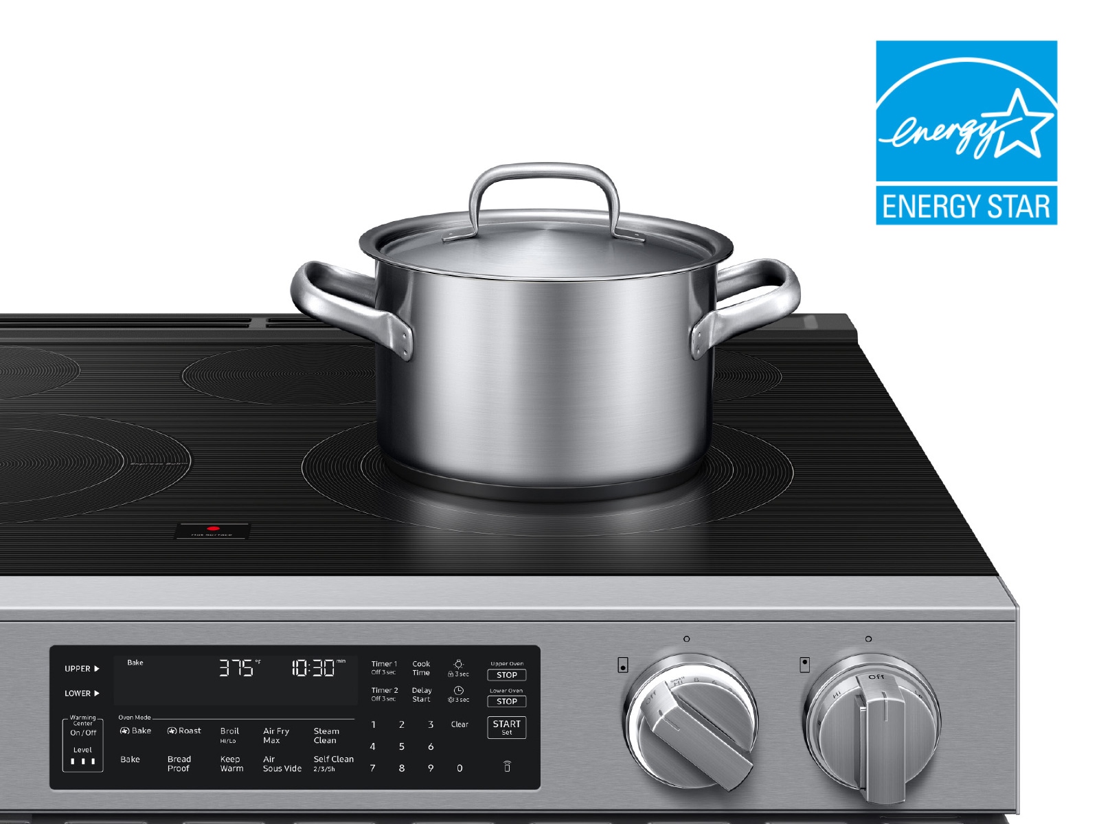 Energy Star Rated Bespoke Smart Slide-In Electric Range with Flex Duo™ Oven and Dual True Convection | Samsung US