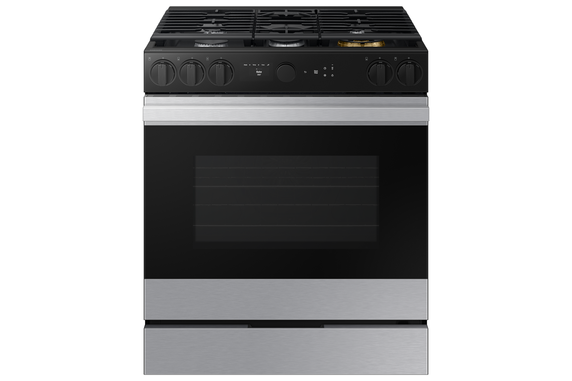 Bespoke 6.0 cu. ft. Smart Slide-In Gas Range with Smart Oven Camera & Illuminated Precision Knobs in Stainless Steel