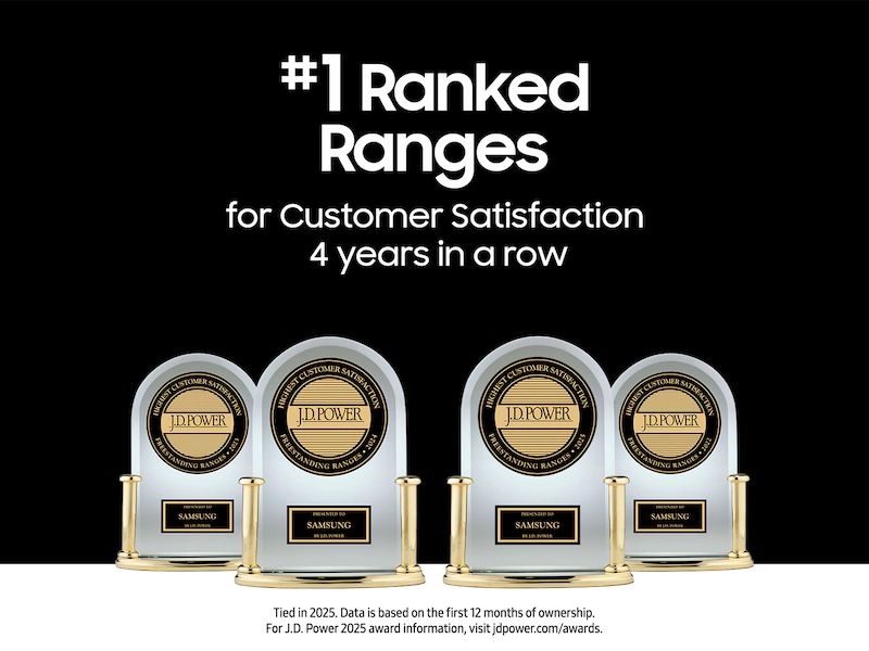 Bespoke 6.0 cu. ft. Smart Slide-In Gas Range with Smart Oven Camera & Illuminated Precision Knobs in Stainless Steel