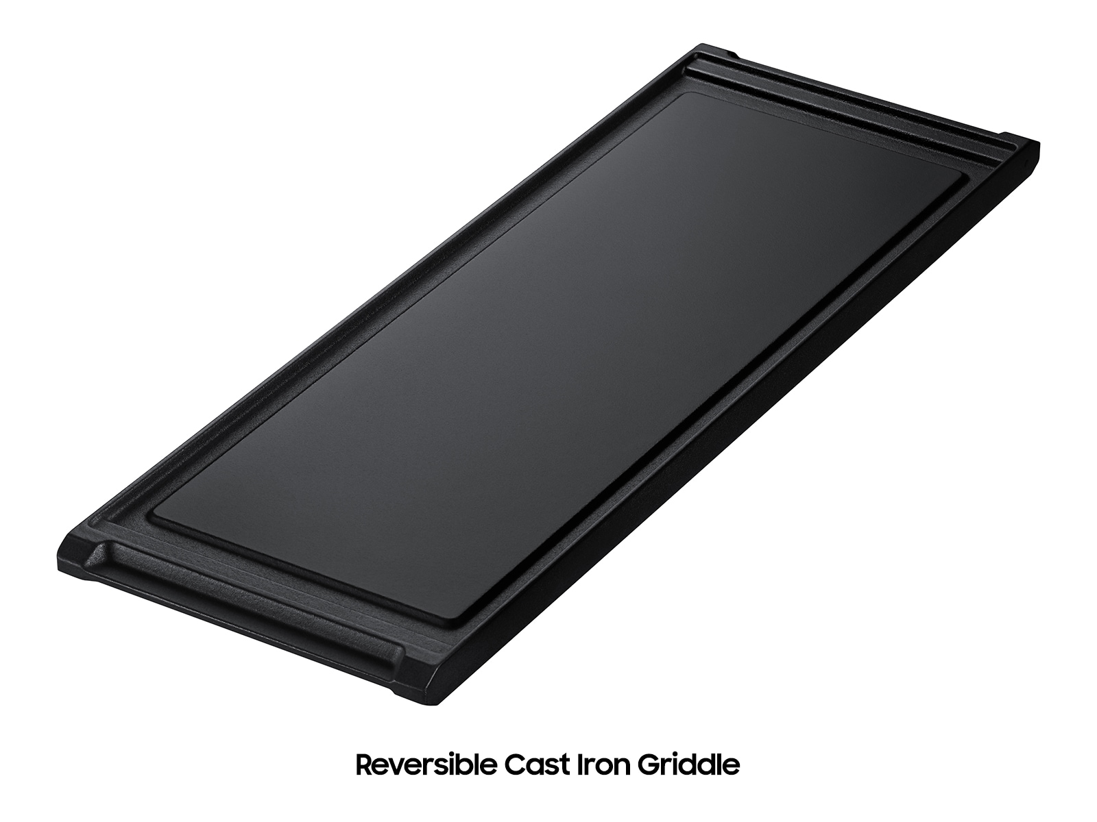 Reversible Cast Iron Griddle option with Bespoke Smart Slide-In Dual Fuel Range with Illuminated Precision Knobs, No Preheat Air Fry Max and True Convection