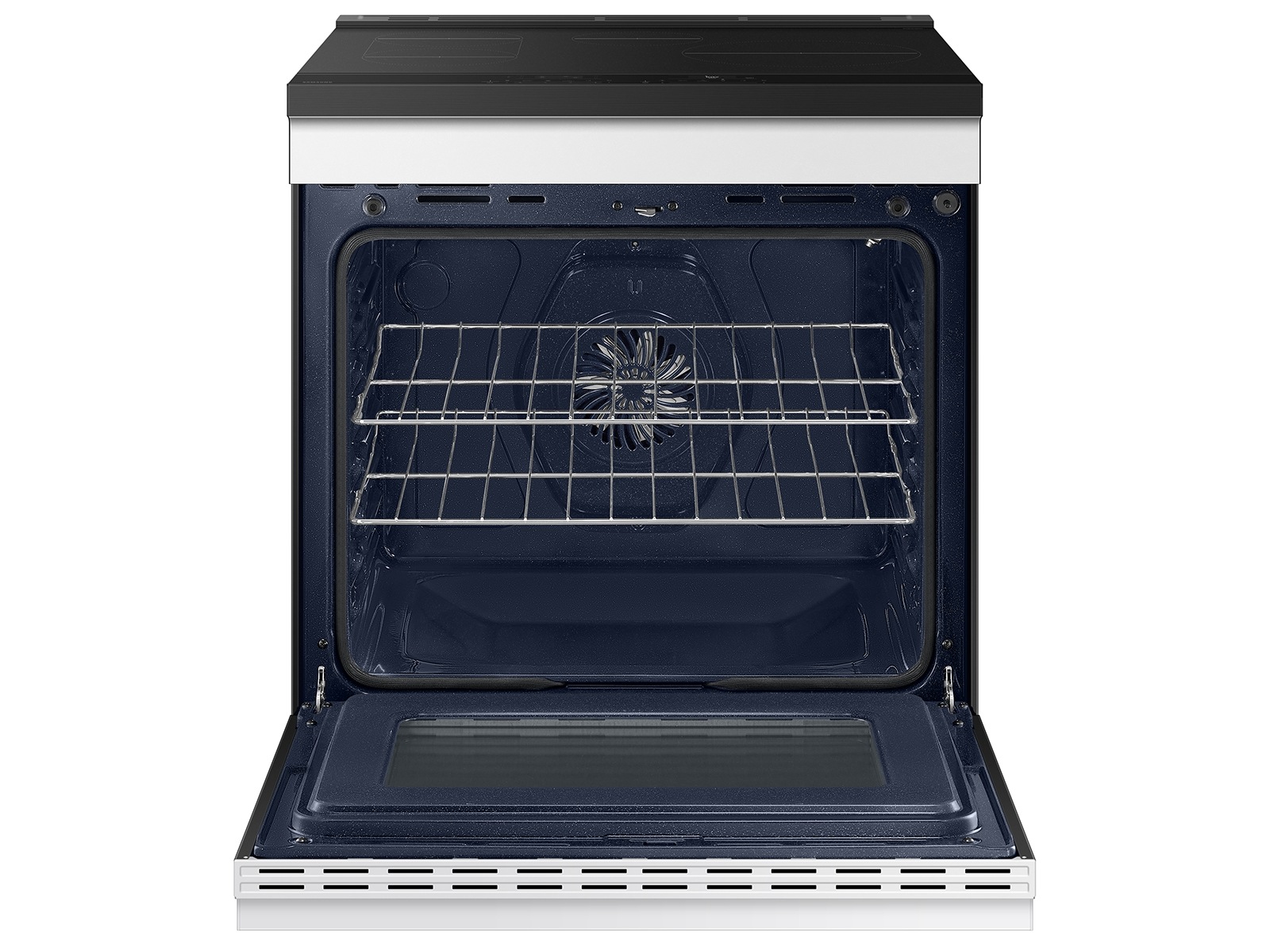 gallery detail 9 - Bespoke 6.3 cu. ft. Smart Slide-In Induction Range with Anti-Scratch Glass Cooktop &amp; Air Fry in White Glass