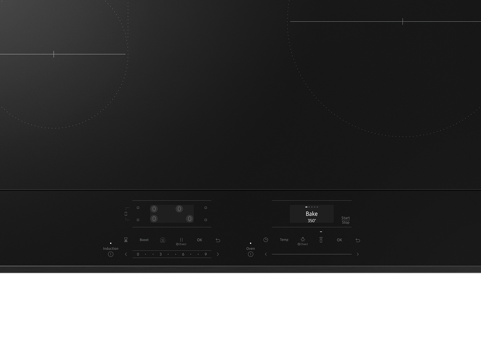 gallery detail 12 - Bespoke 6.3 cu. ft. Smart Slide-In Induction Range with Anti-Scratch Glass Cooktop &amp; Air Fry in White Glass