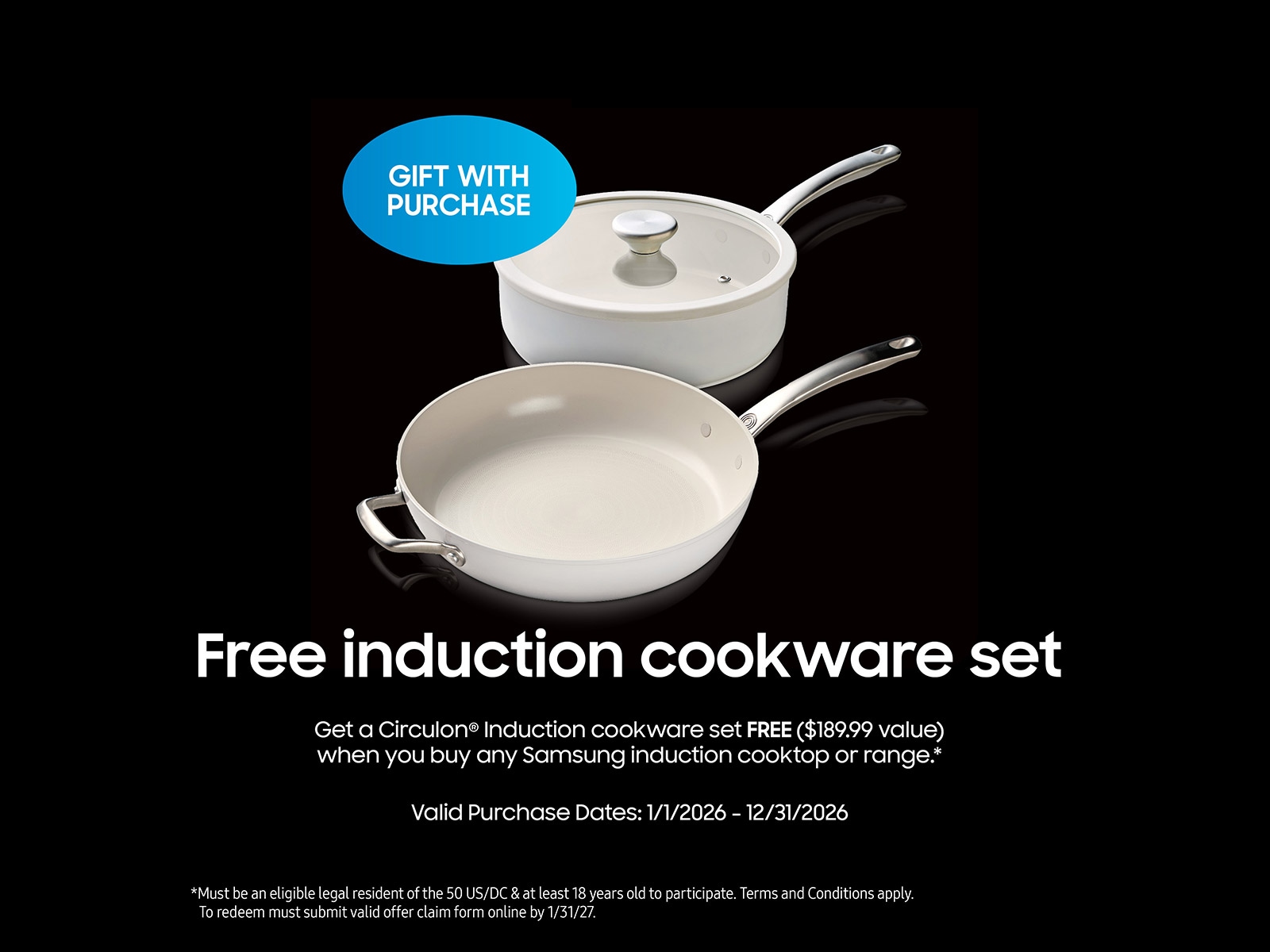 Thumbnail image of Bespoke 6.3 cu. ft. Smart Slide-In Induction Range with AI Home &amp; Smart Oven Camera in White Glass