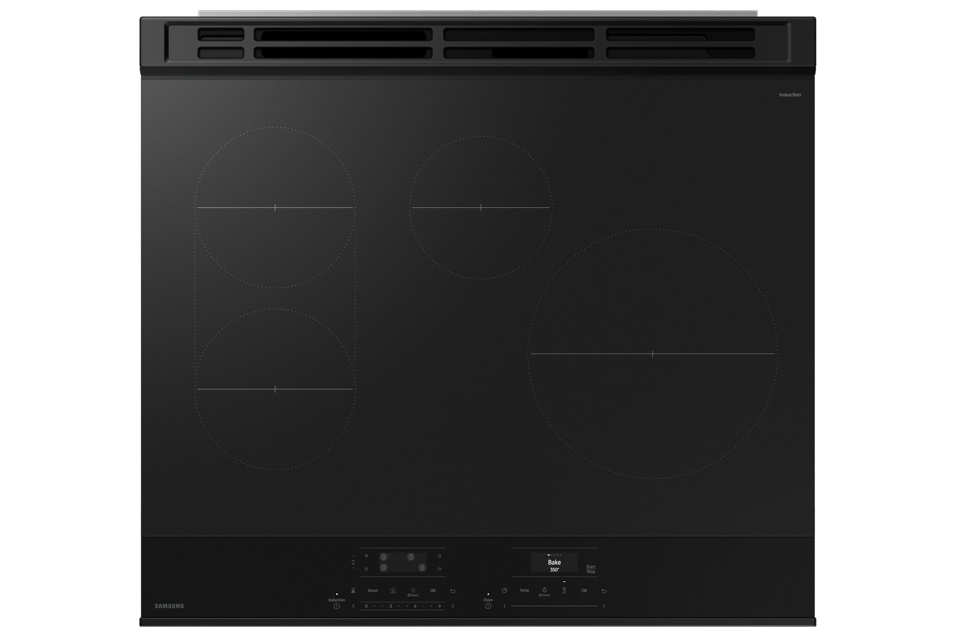 Bespoke Slide-in Induction RangeAnti-Scratch Glass Cooktop | Wi-Fi | 6.3 cu.ft.