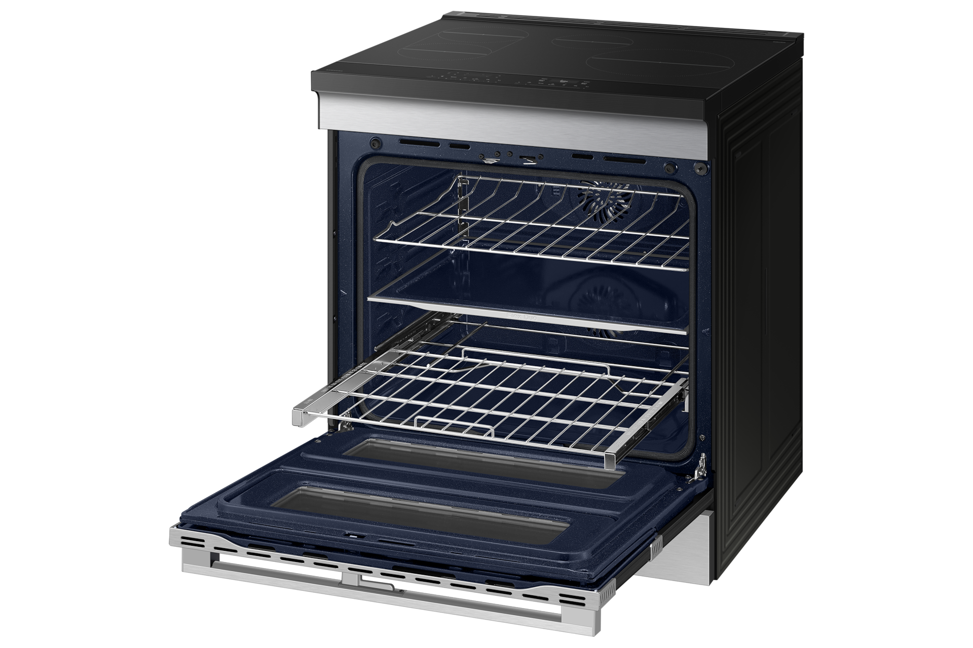 Bespoke Smart Slide-In Induction Range 6.3 cu. ft. with Flex Duo & Ambient Edge Lighting in Stainless Steel Ranges