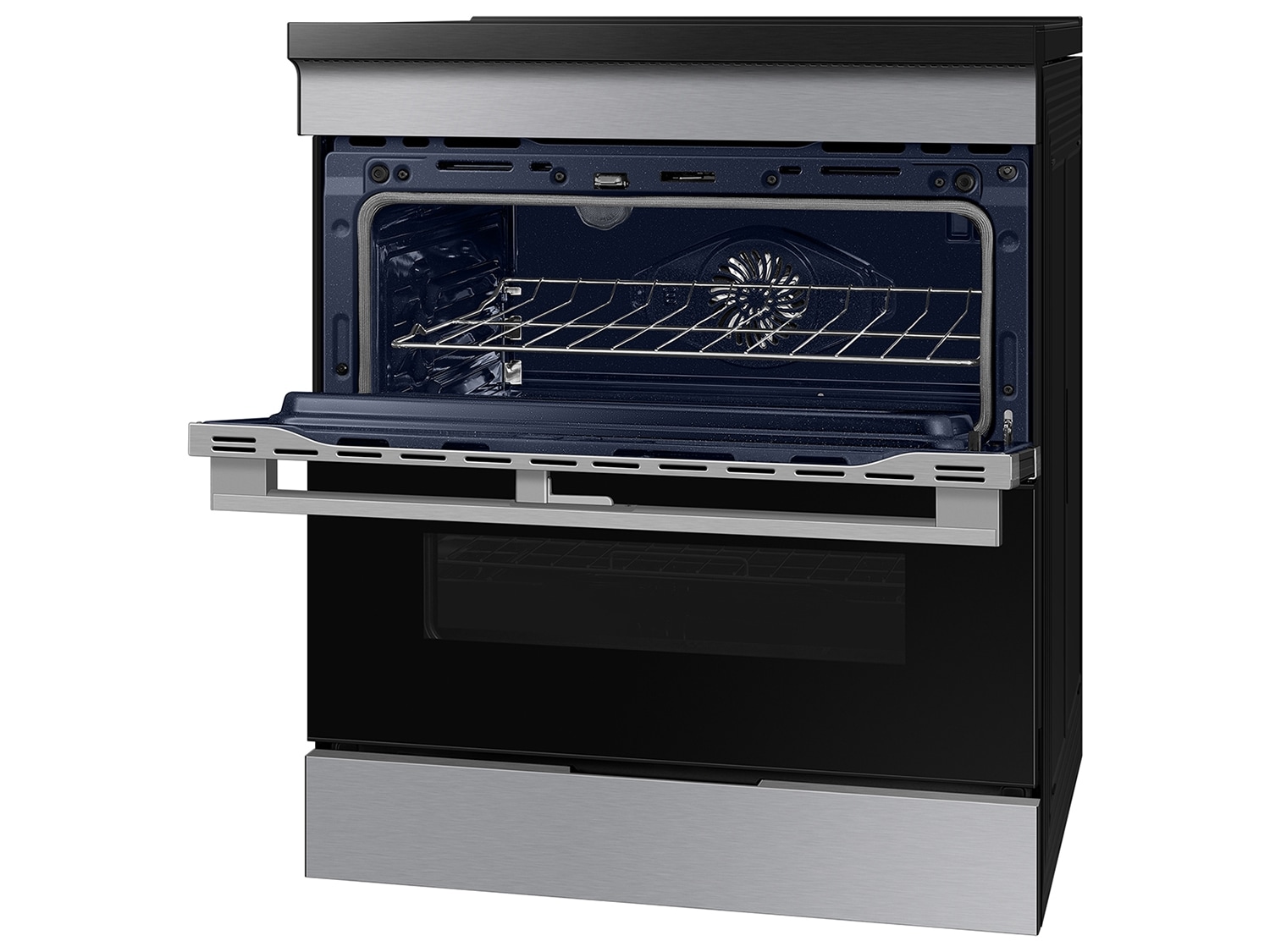 Bespoke Smart Slide-In Induction Range 6.3 cu. ft. with Flex Duo & Ambient Edge Lighting in Stainless Steel Ranges