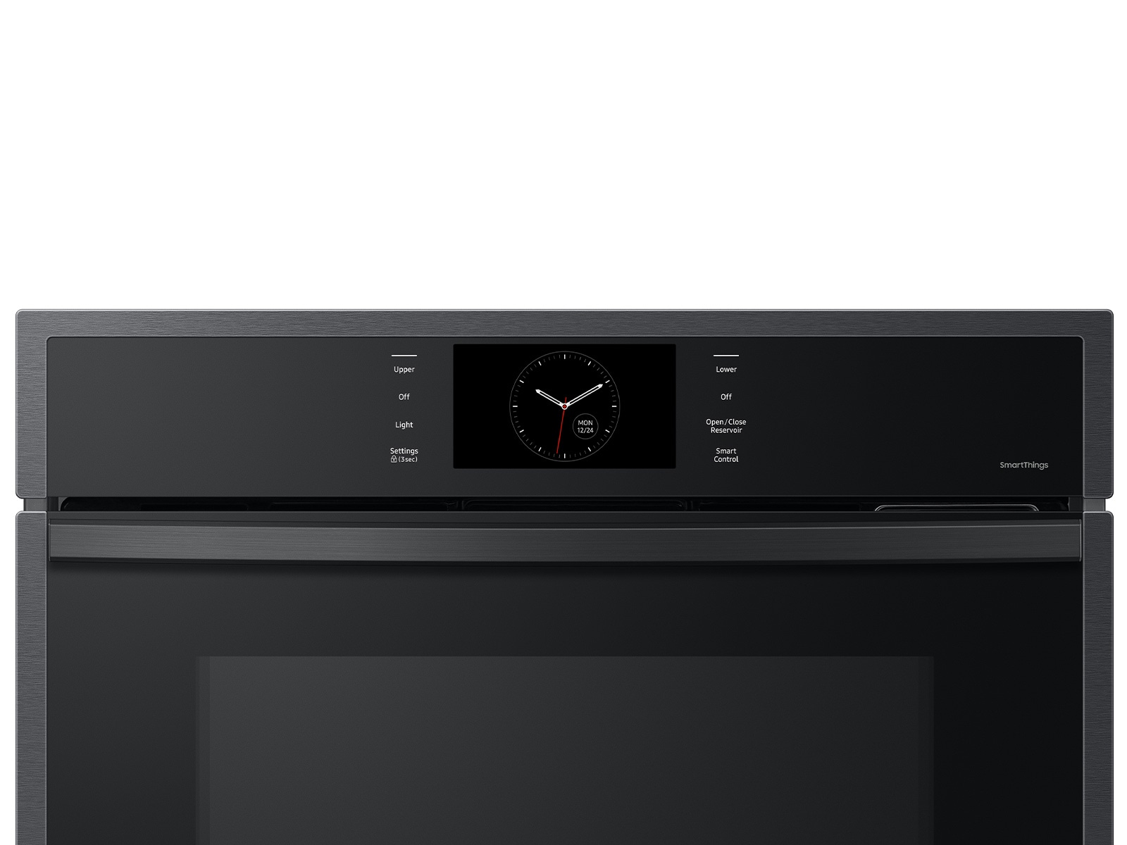 30” Double Wall Oven with Steam Cook in Matte Black Steel