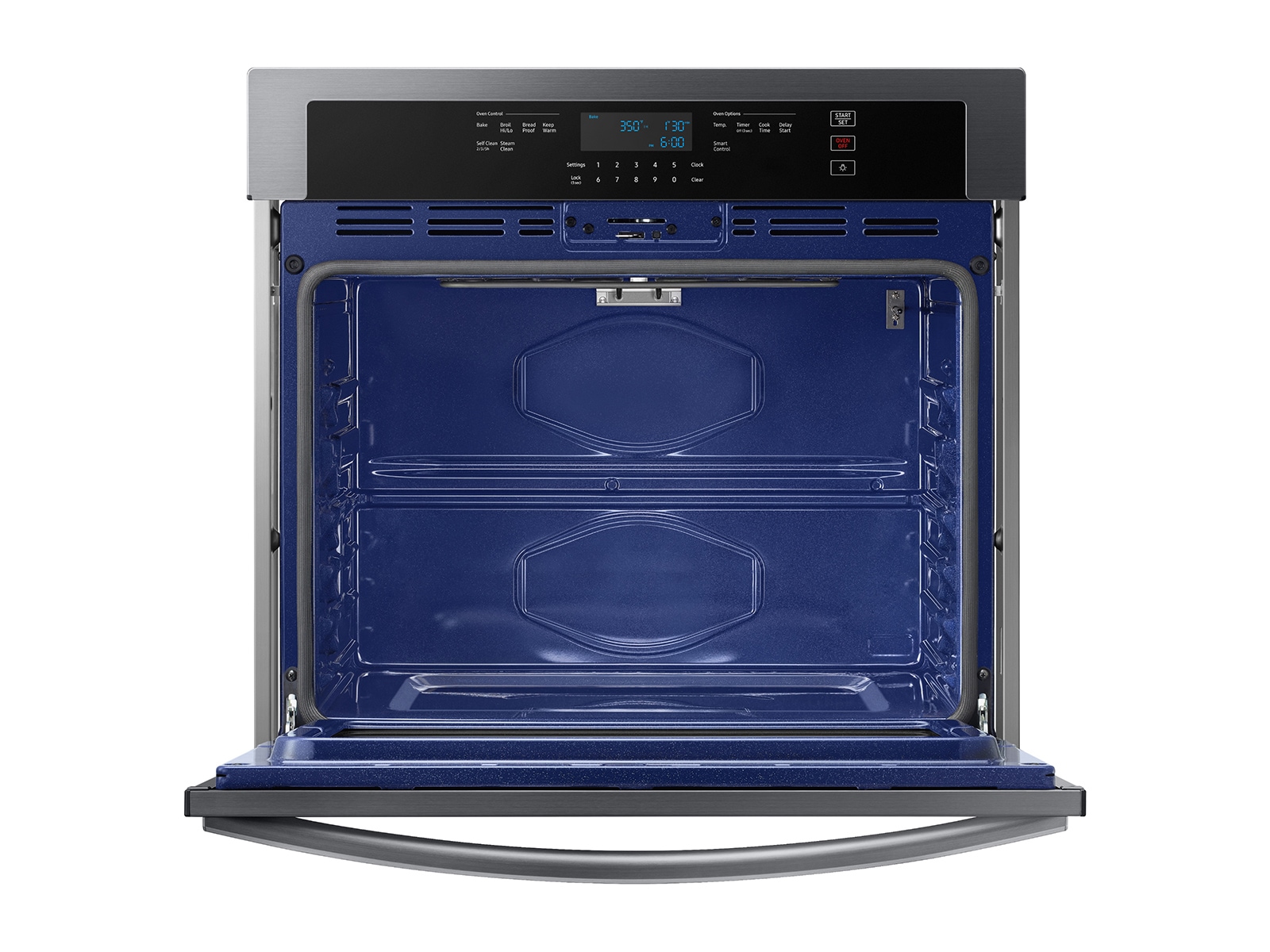 30” Smart Single Wall Oven in Black Stainless Steel