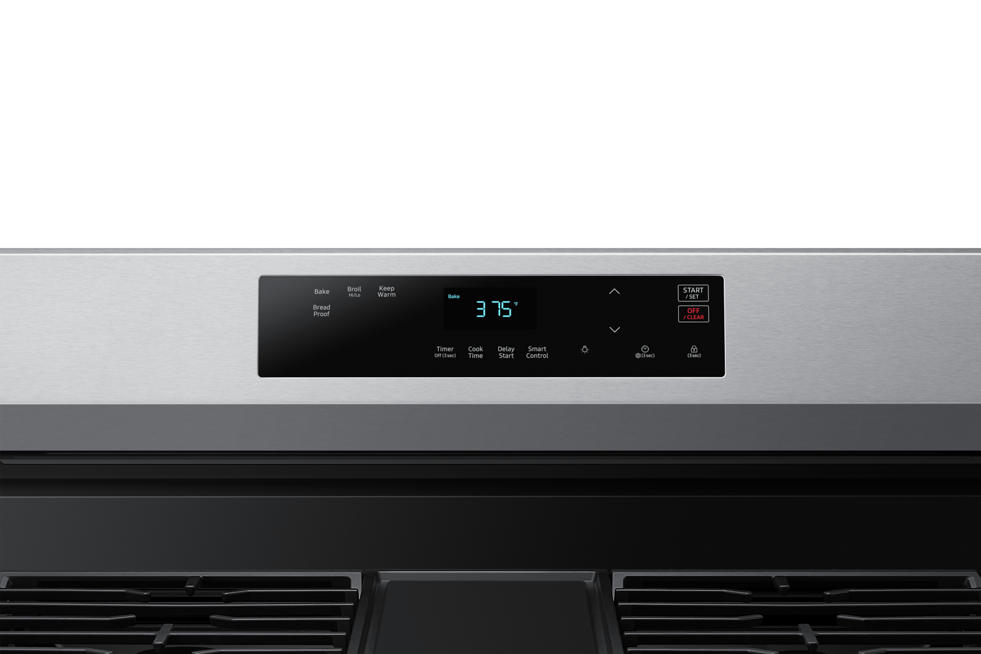 6.0 cu. ft. Smart Freestanding Gas Range with Integrated Griddle Detail1 Silver 