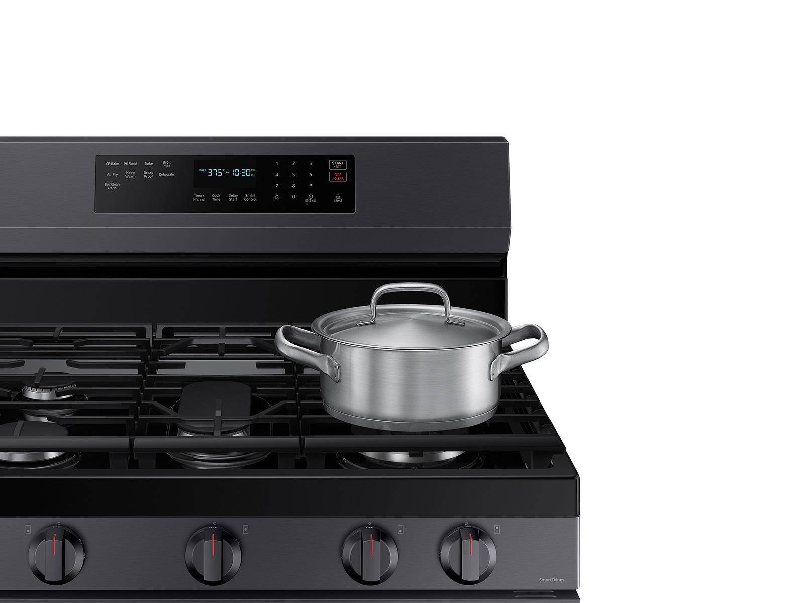 Thumbnail image of 6.0 cu. ft. Smart Freestanding Gas Range with No-Preheat Air Fry and Convection+ in Black Stainless Steel
