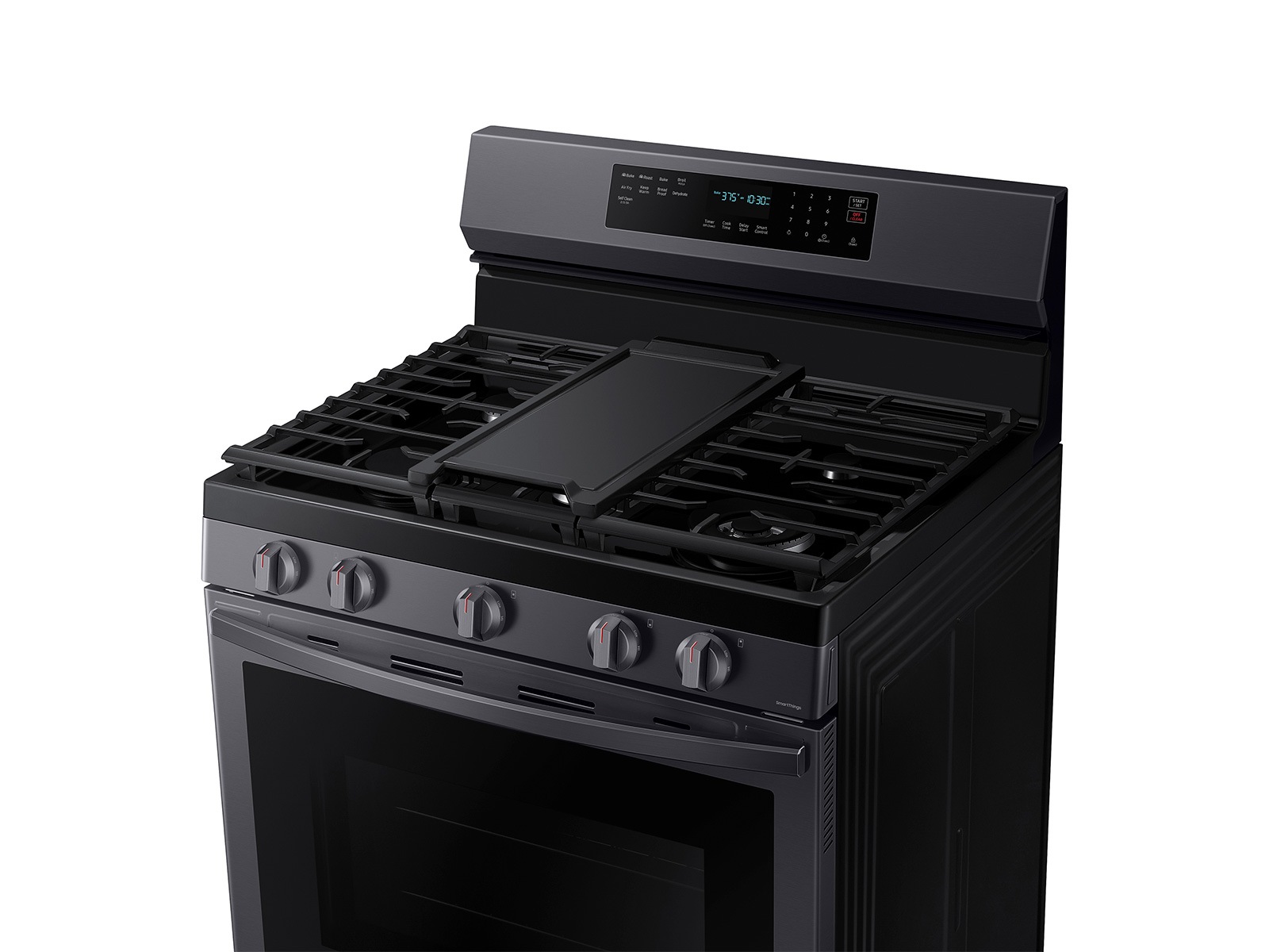 Thumbnail image of 6.0 cu. ft. Smart Freestanding Gas Range with No-Preheat Air Fry and Convection+ in Black Stainless Steel