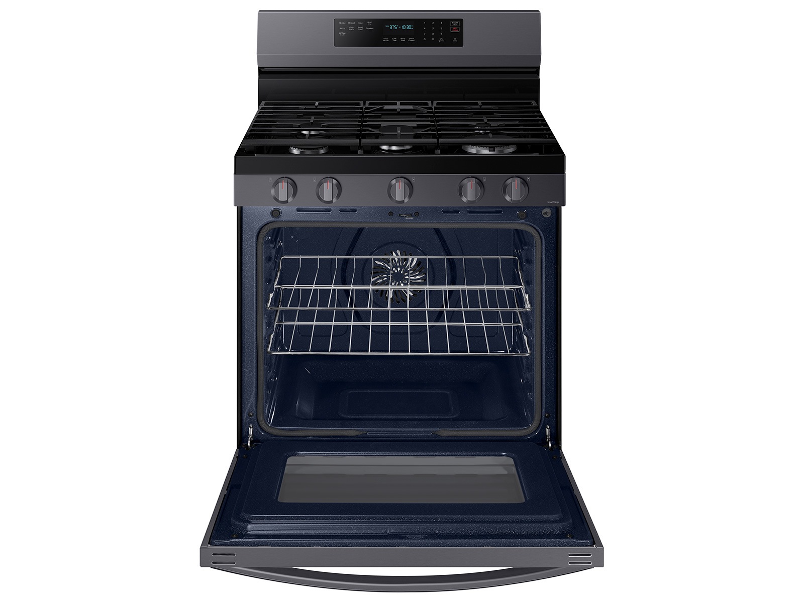 Thumbnail image of 6.0 cu. ft. Smart Freestanding Gas Range with No-Preheat Air Fry and Convection+ in Black Stainless Steel