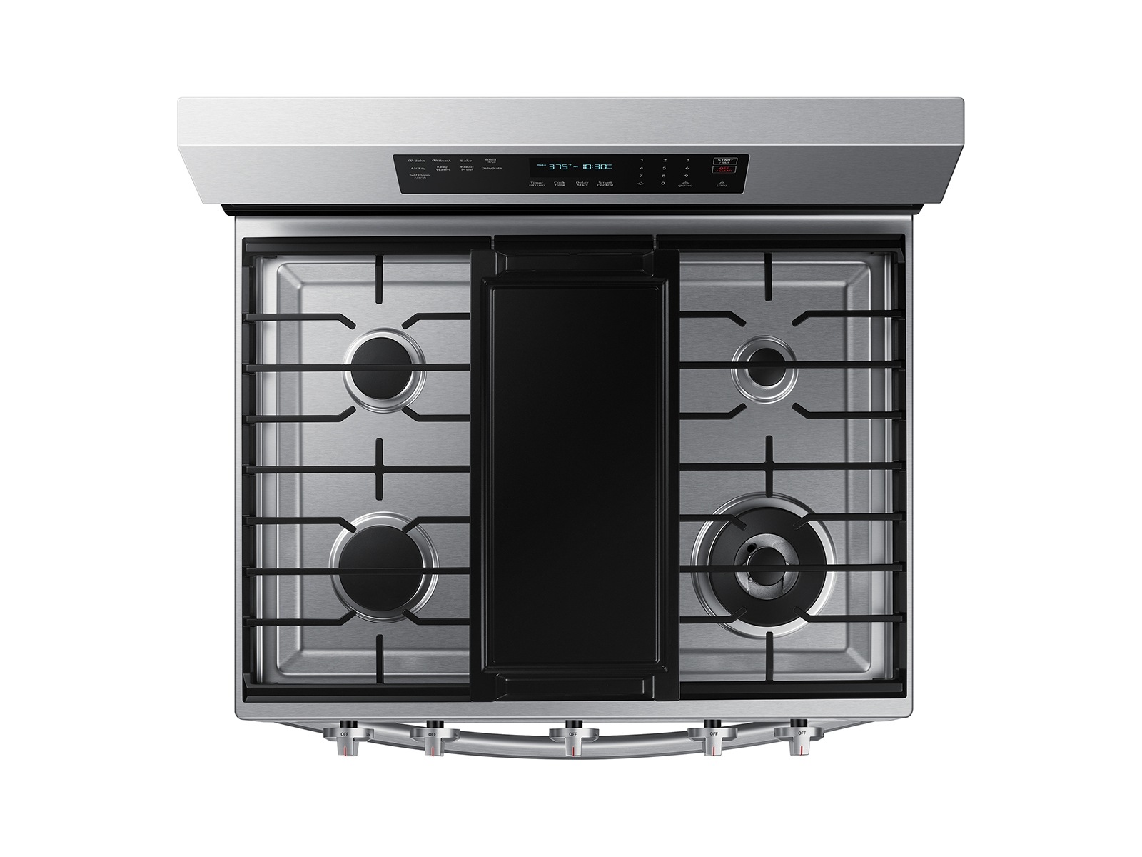 6.0 cu. ft. Smart Freestanding Gas Range with No-Preheat Air Fry, Convection+ &amp; Stainless Cooktop in Stainless Steel Silver
