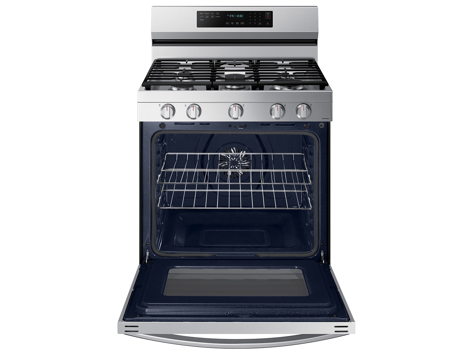 6.0 cu. ft. Smart Freestanding Gas Range with No-Preheat Air Fry, Convection+ &amp; Stainless Cooktop in Stainless Steel Silver