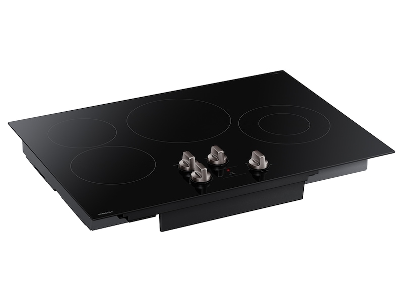 30" Electric ENERGY STAR® Certified Cooktop with 4 Elements in Black Black