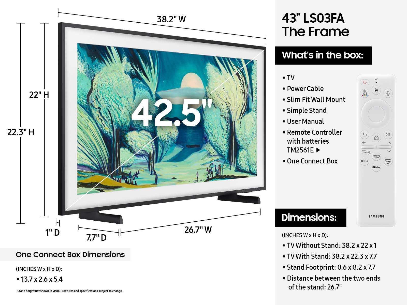 [43" Clás~s Thé~ Frám~é LS03F~Á QLÉ~D 4K Ár~t Mód~é Sám~súñg~ Vísí~óñ ÁÍ~ Smár~t TV (2025) B~láck~]