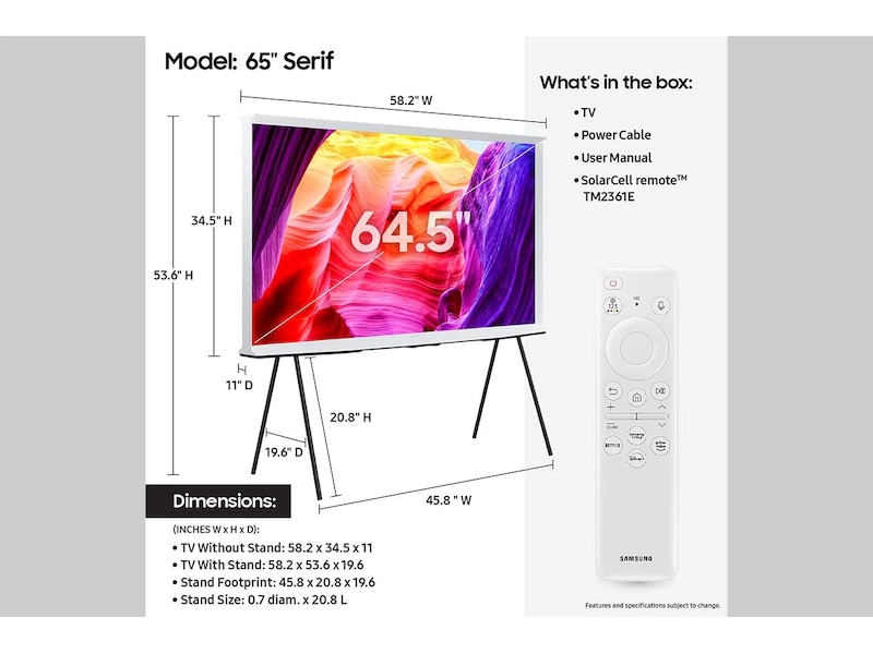 The Serif  LS01D White