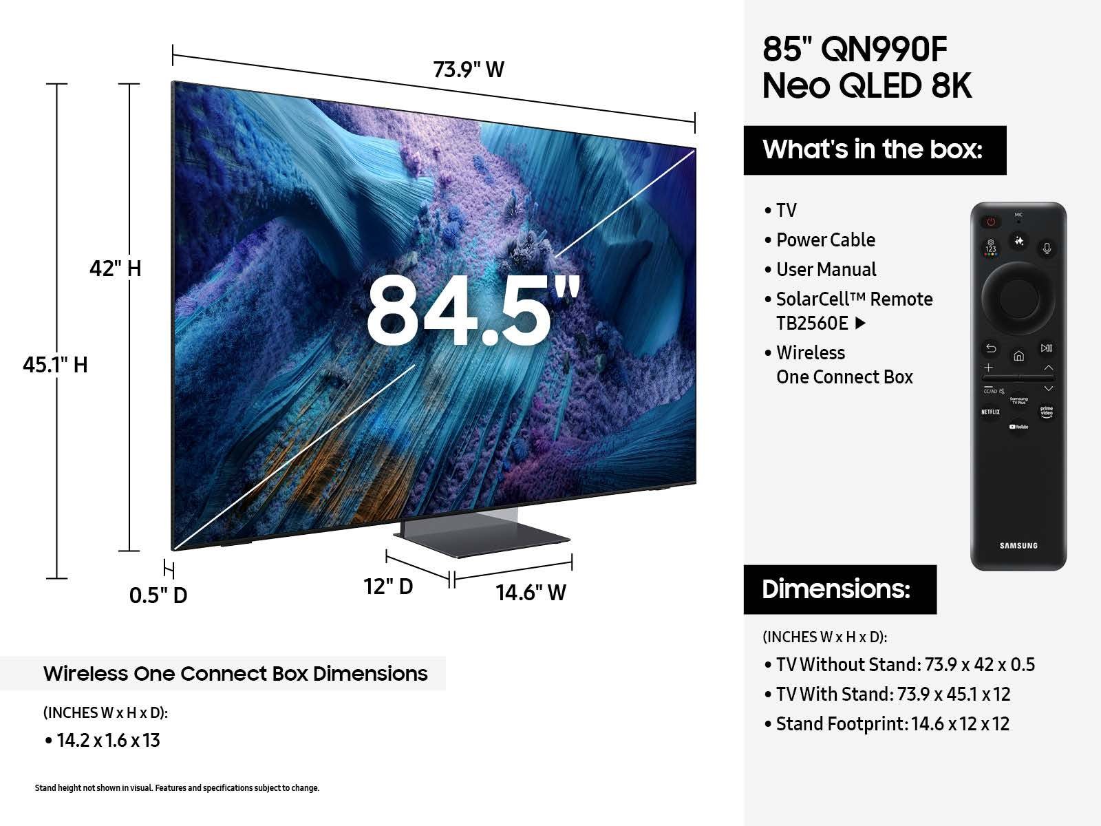 85" Class Neo QLED 8K QN990F Vision AI Smart TV (2025)