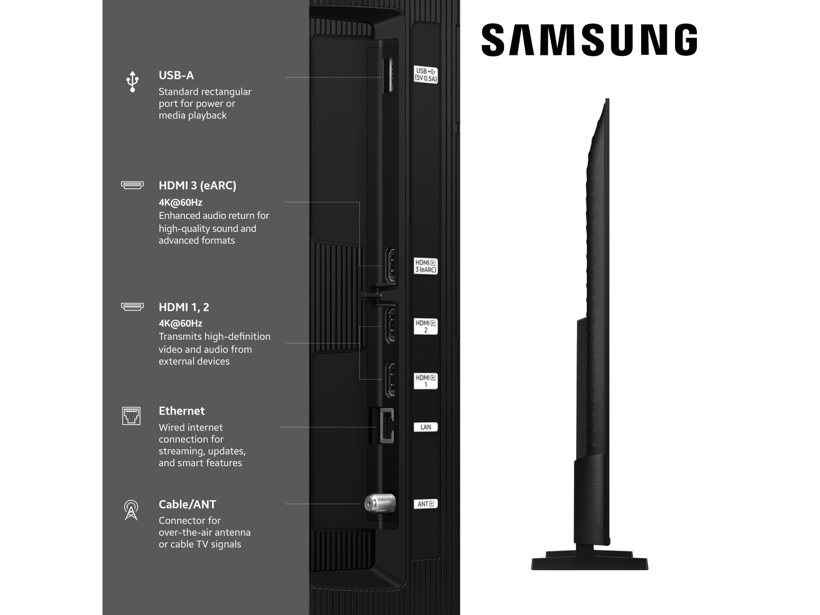 98&quot; Class QLED Q7F 4K Samsung Vision AI Smart TV (2025) Black