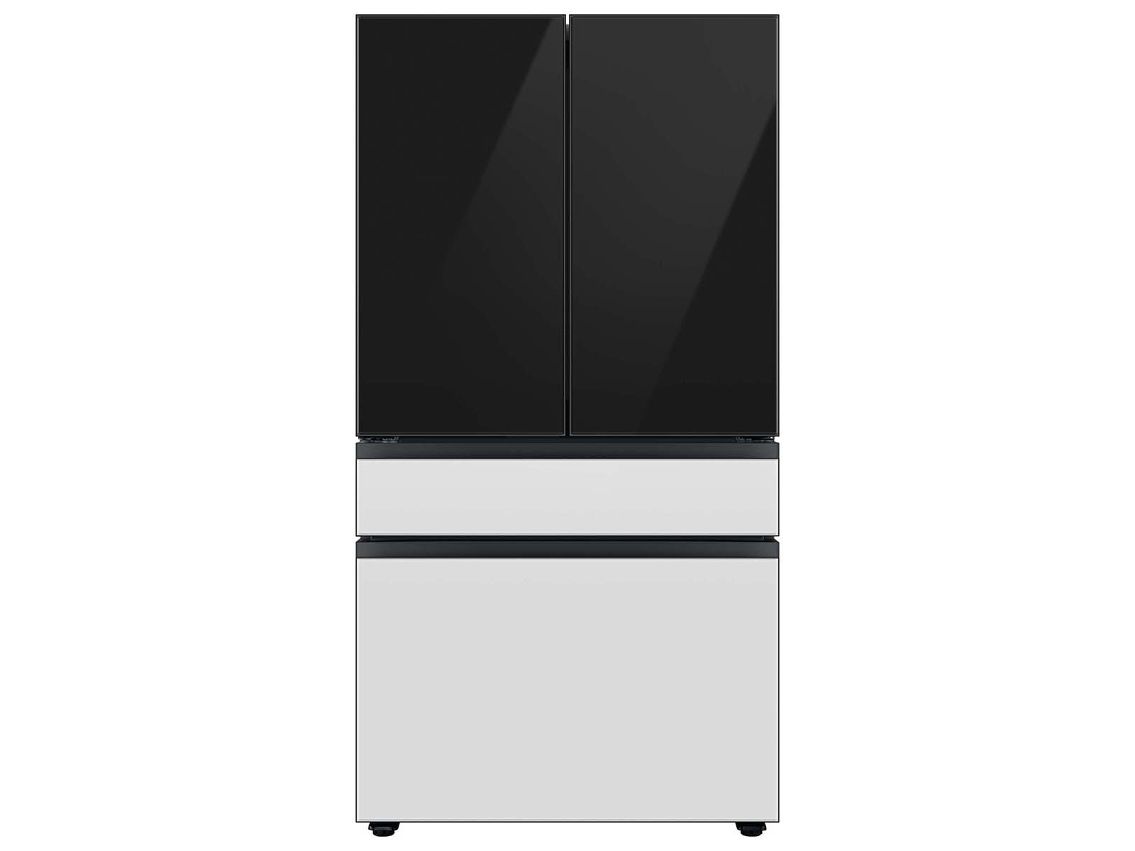 Bespoke 4-Door French Door Refrigerator Panel Charcoal Glass