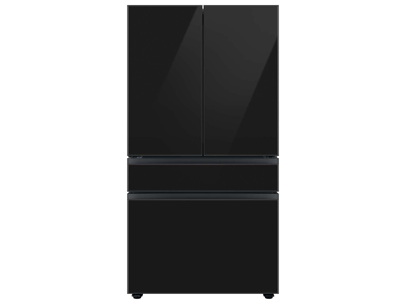 Bespoke 4-Door French Door Refrigerator Panel Charcoal Glass