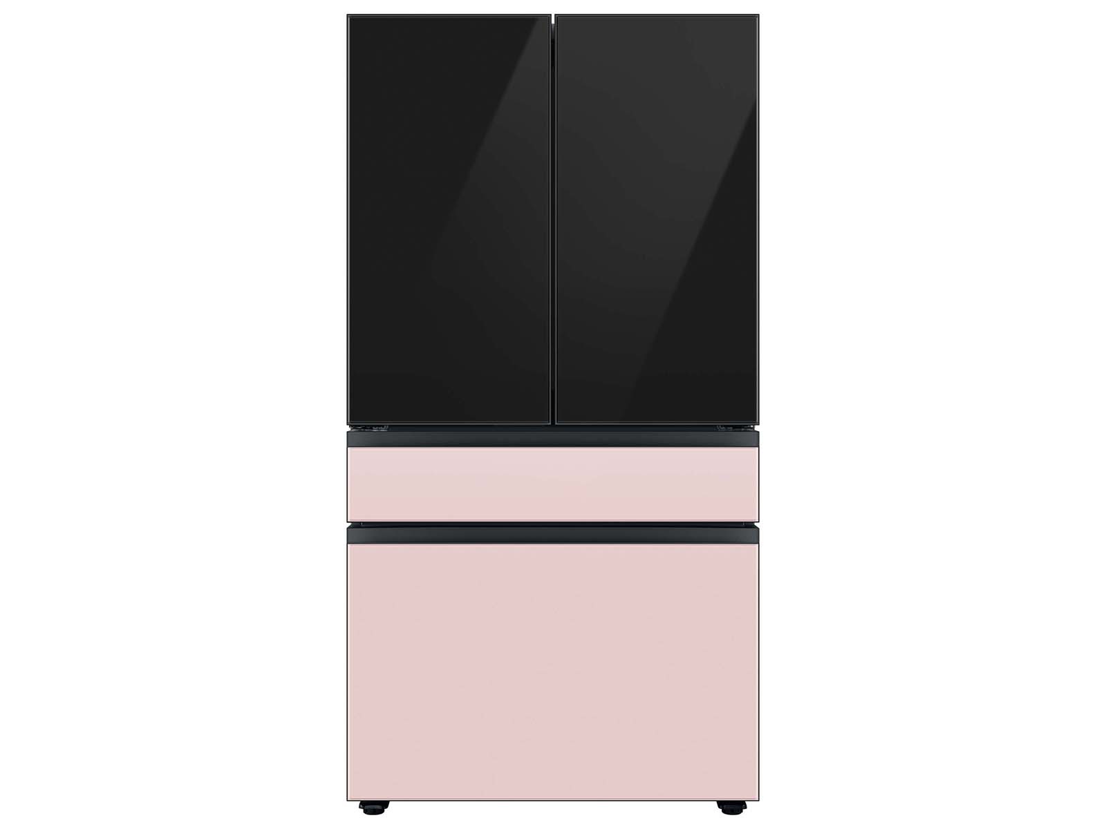Bespoke 4-Door French Door Refrigerator Panel Charcoal Glass