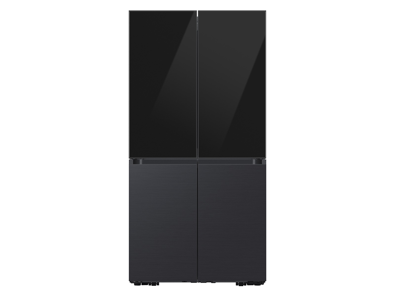 Bespoke 4-Door Flex™ Refrigerator Panel in Charcoal Glass - Top Panel Charcoal Glass