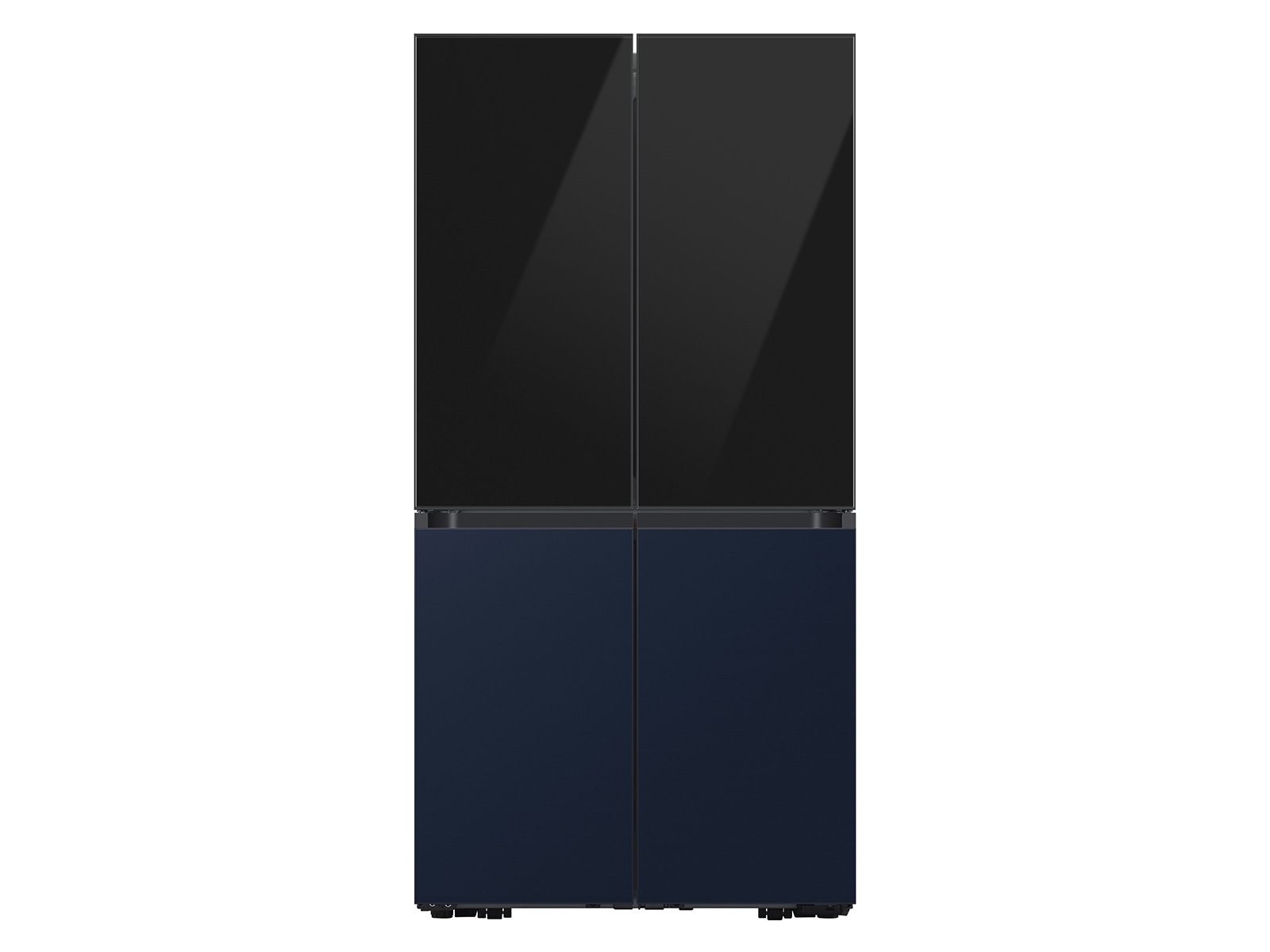 Bespoke 4-Door Flex™ Refrigerator Panel in Charcoal Glass - Top Panel Charcoal Glass