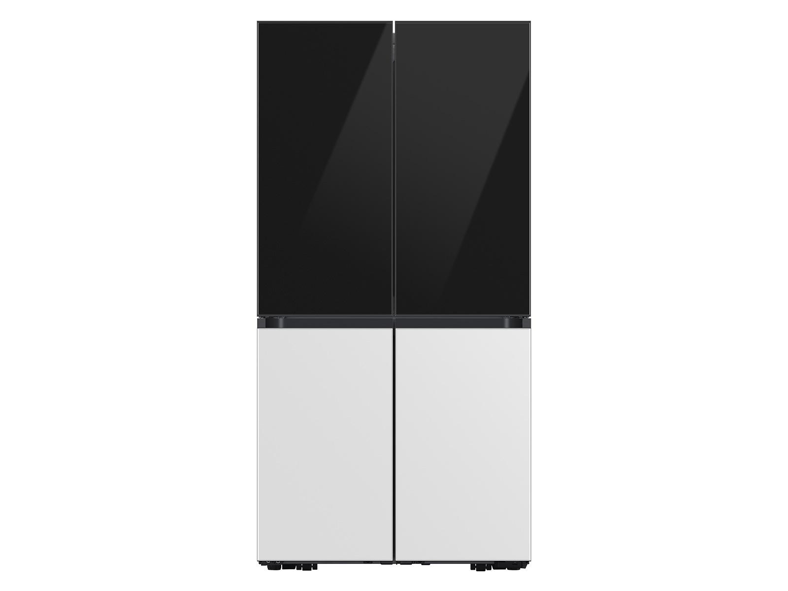 Bespoke 4-Door Flex™ Refrigerator Panel in Charcoal Glass - Top Panel Charcoal Glass
