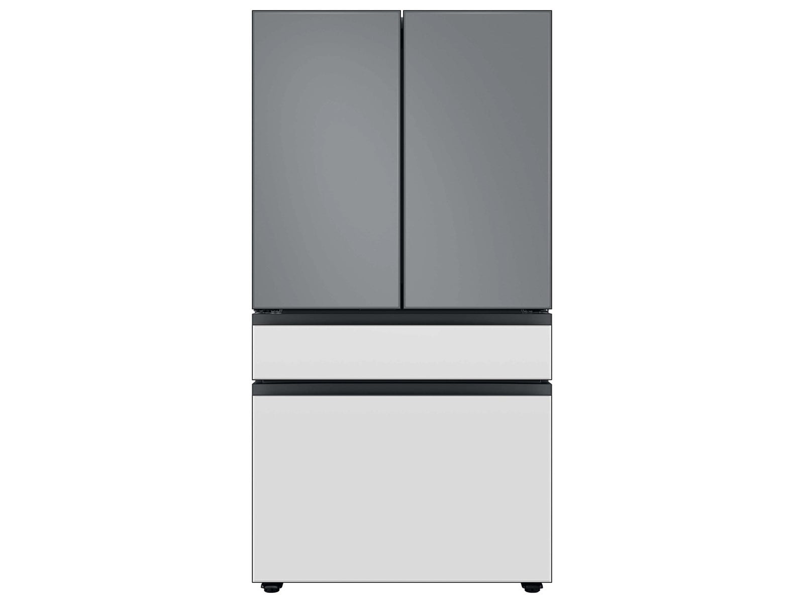 Thumbnail image of Bespoke 4-Door French Door Refrigerator Panel in White Glass - Middle Panel