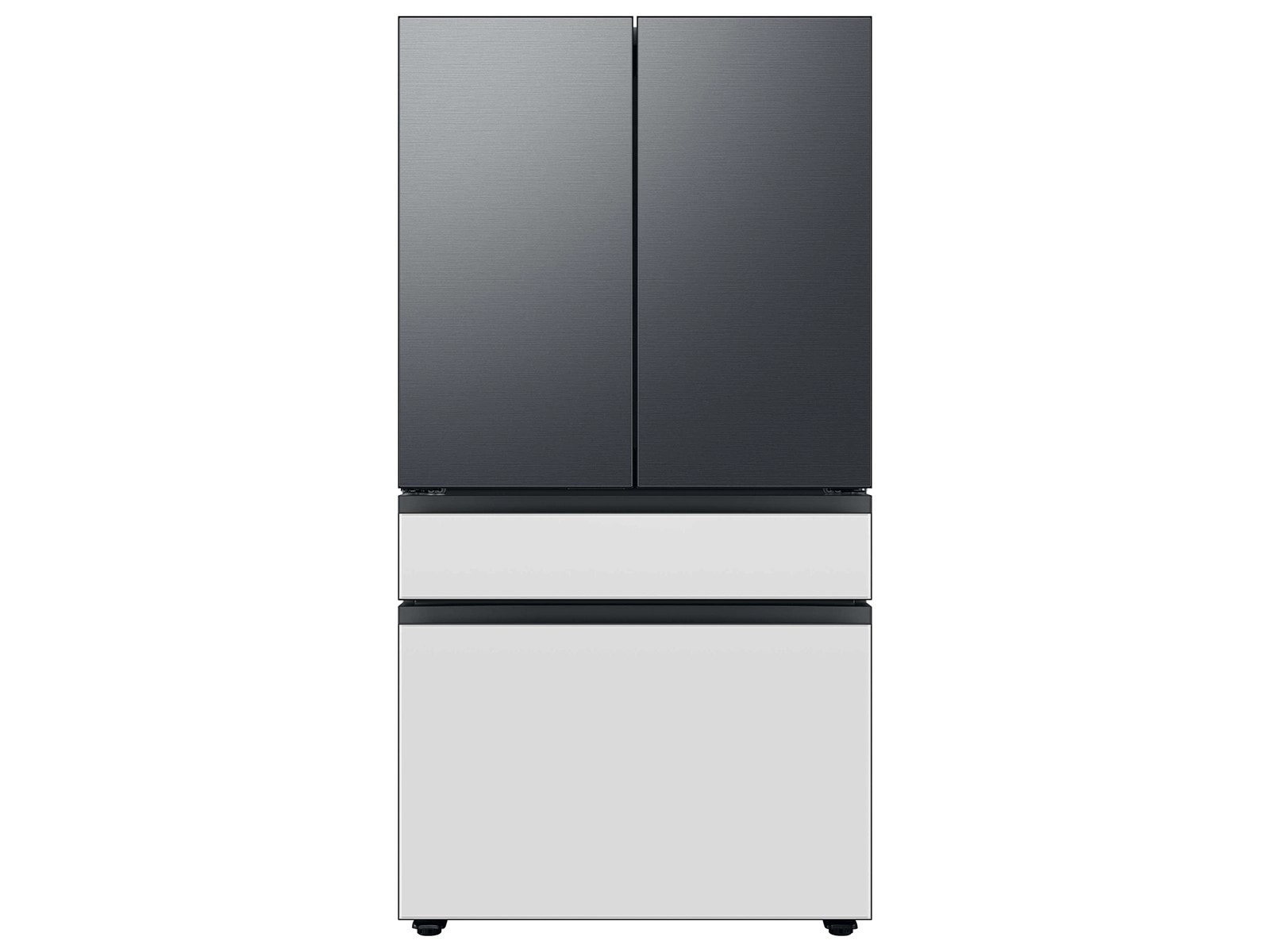 Thumbnail image of Bespoke 4-Door French Door Refrigerator Panel in White Glass - Middle Panel