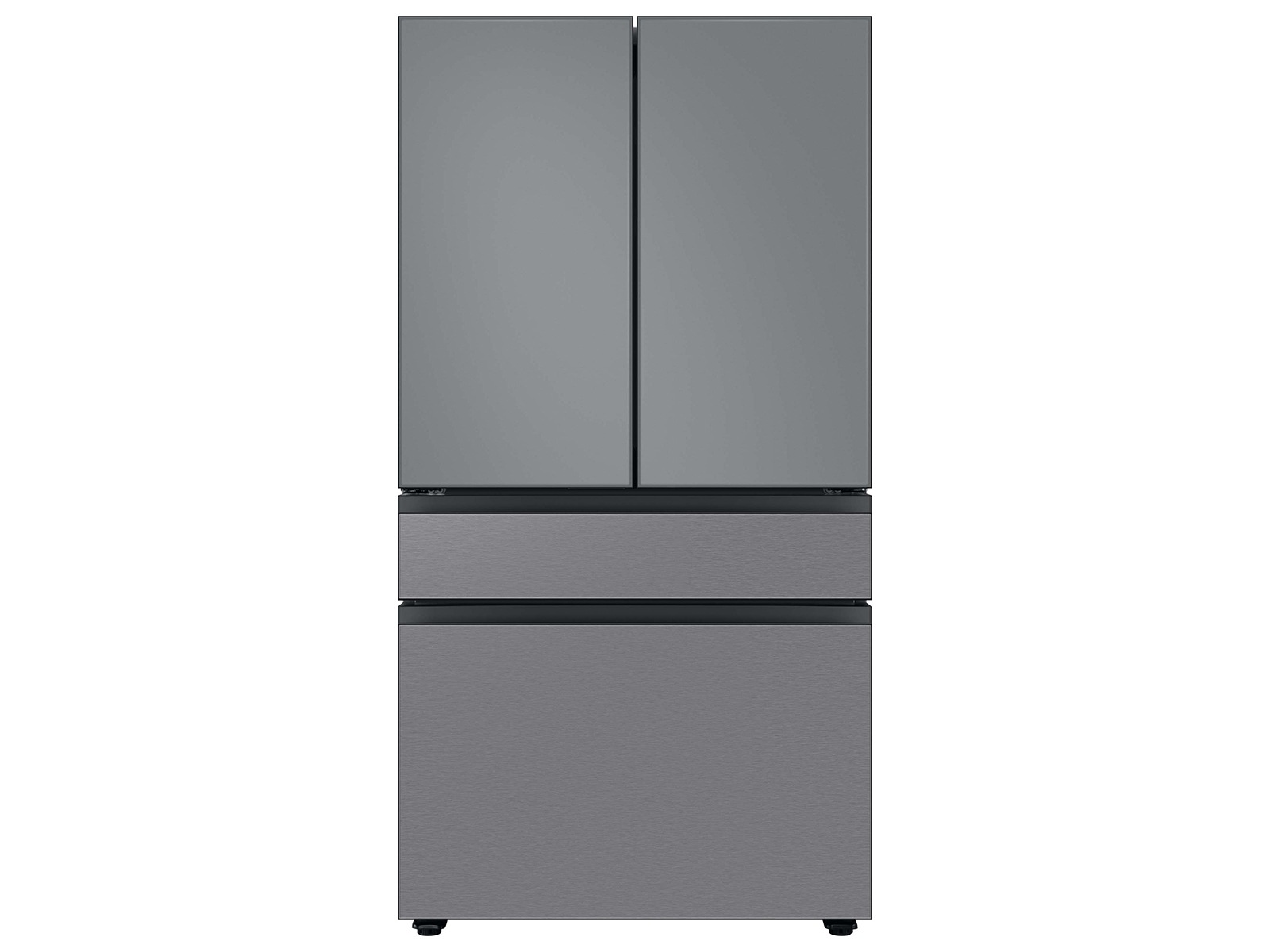 Bespoke 4-Door French Door Refrigerator Panel in Stainless Steel - Middle Panel Stainless Steel