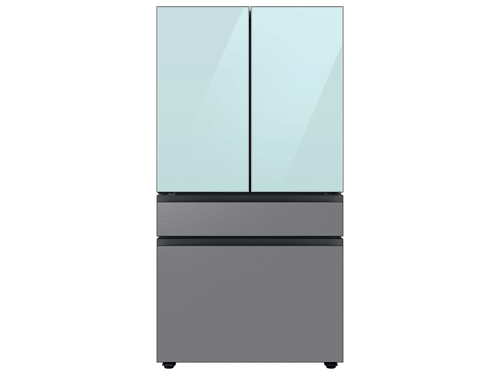 Bespoke 4-Door French Door Refrigerator Panel in Stainless Steel - Middle Panel Stainless Steel