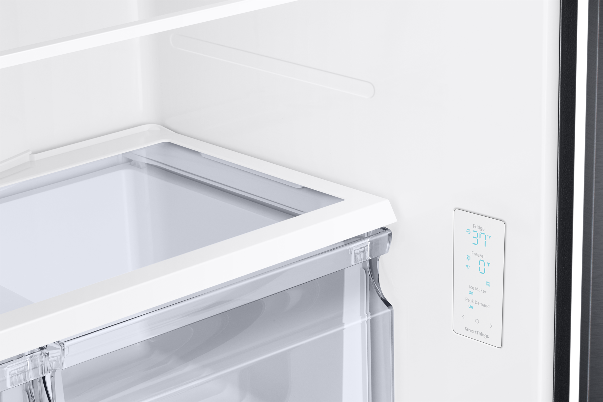 Thumbnail image of 18 cu. ft. Smart Counter Depth 3-Door French Door Refrigerator in Black Stainless Steel